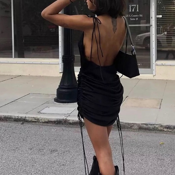 Women Fashion Solid Spaghetti Dress - Picture 3 of 5